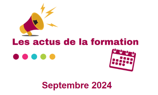 Newsletter “Les actus de la formation” – Septembre 2024