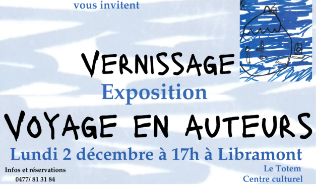 Vernissage “Voyage en auteurs” – Lire et Ecrire Luxembourg